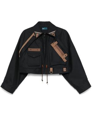 Kolor Cropped Jacket - Black