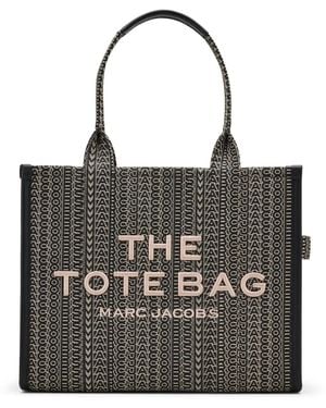 Marc Jacobs Grand Sac The Monogram Jacquard Large Tote - Noir
