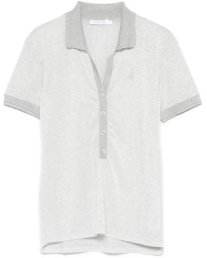 Patrizia Pepe ルレックス ポロシャツ - ホワイト