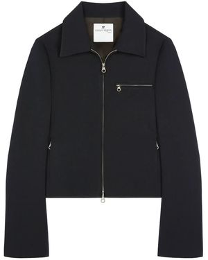 Courreges Courreves Jacke mit Logo -Stickerei - Schwarz