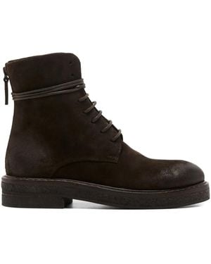Marsèll Parrucca Lace-Up Zip Boots - Black