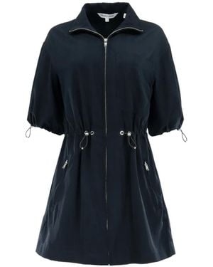 Veronica Beard Vestido Corto Con Cordones - Azul