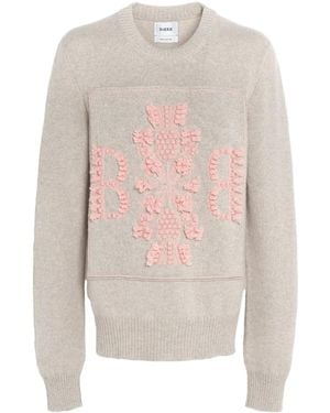 Barrie Pull En Cachemire À Logo 3D - Blanc