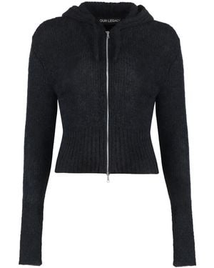 Our Legacy Sudadera lisa con capucha - Negro