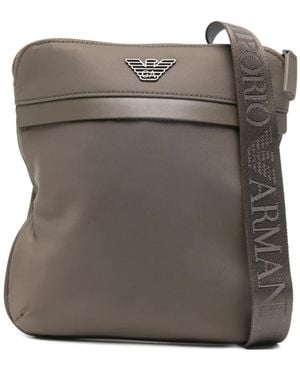 Emporio Armani Nylon Crossbody Bag - Grey