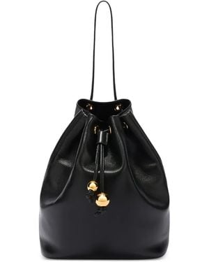 Furla Mini Soft Sfera Drawstring Bucket Bag - Black