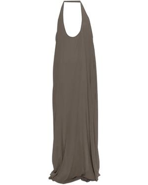 Rick Owens Haltar Sleeveless Maxi Dress - White