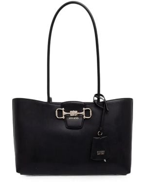 Guess Tote Bag Mit Schnalle - Schwarz