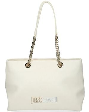 Just Cavalli Chain-Strap Shoulder Bag - Natural