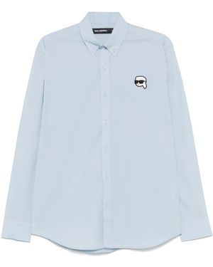 Karl Lagerfeld Ikonik Karl シャツ - ブルー