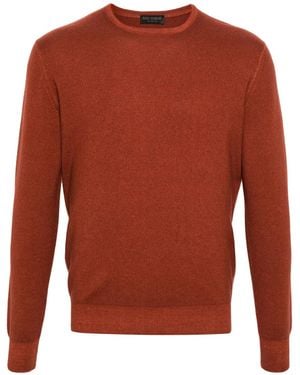 Dell'Oglio Pull En Laine Mérinos À Col Rond - Red