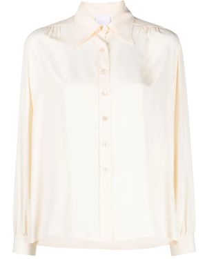 ..,merci Button-Up Long-Sleeve Shirt - White