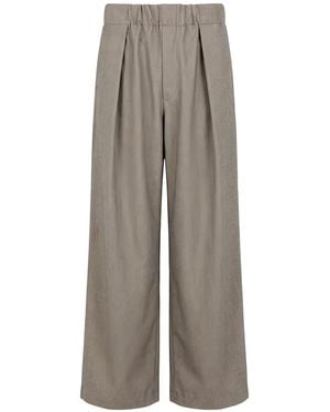 Societe Anonyme Pantalones Gatsby Con Pinzas - Gris