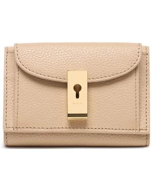 Bally Lock Me Grained-Leather Wallet - Natural