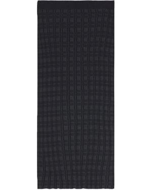 Maison Kitsuné Medium Melange Slit Skirt - Black