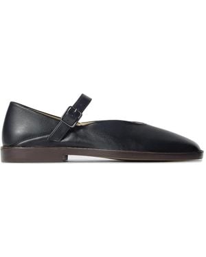 Lemaire Buckle Strap Ballerinas - White