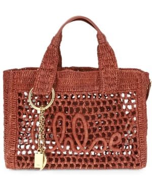 Chloé Kleine Summer Banana Handtasche - Rot