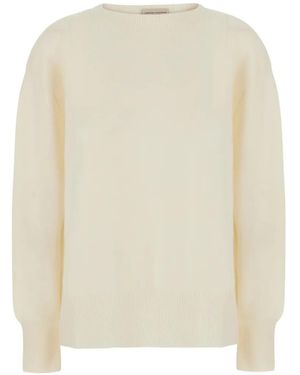Semicouture Candy Pullover Mit Geripptem Besatz - Weiß
