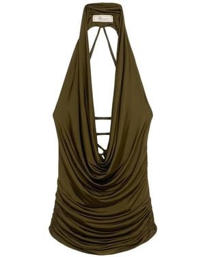 Blumarine Draped Top - Green