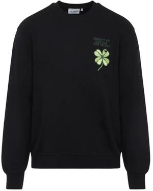 Carhartt Clover embroidered sweatshirt - Negro