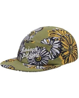 Maison Kitsuné Floral-Pattern Baseball Cap - Green