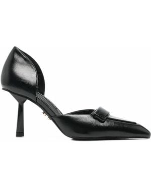 Twentyfourhaitch Pointed-Toe Court Shoes - Black