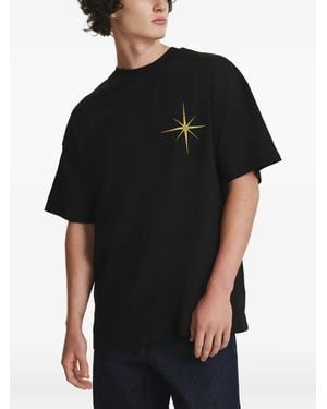 IRINA VOINEA Embroidered T-Shirt - Black