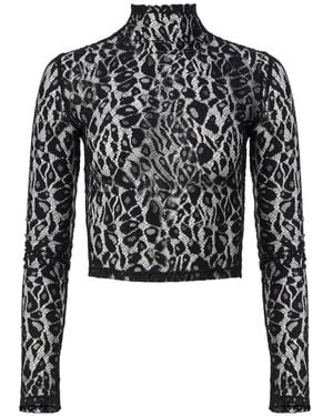 Mia Peculiar Lace Top - Black