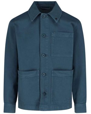 Closed Patch Pocket Shirt Jacket - Blue