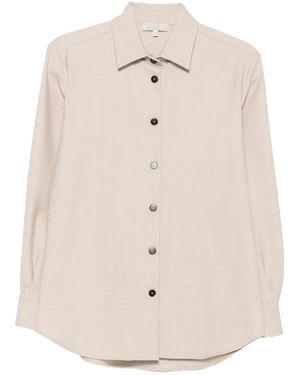 Antonelli Campari Button-Fastening Long-Sleeve Shirt - White