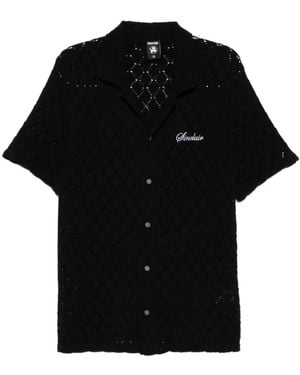 Sinclair Camicia Con Motivo A Rombi - Nero