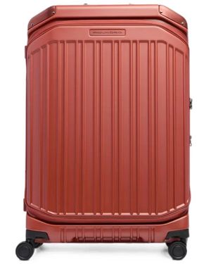 Piquadro Medium Expandable Hardside Suitcase - Red