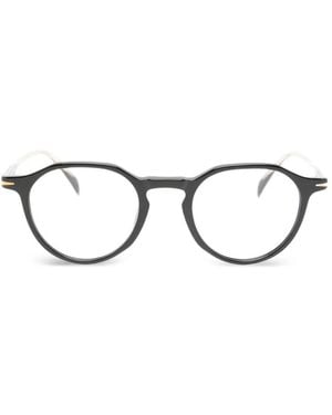 David Beckham Geometric-Frame Glasses - Black