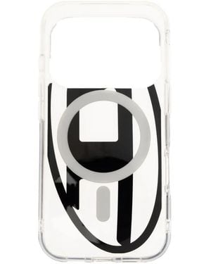 DIESEL Oval D Metallic Case With Magsafe For Iphone 17 Pro - White