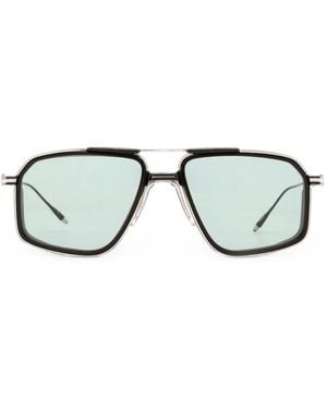 Jacques Marie Mage Jagger Geometric-Frame Sunglasses - Metallic