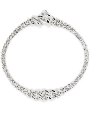MAOR Mic Curb-Chain Bracelet - White