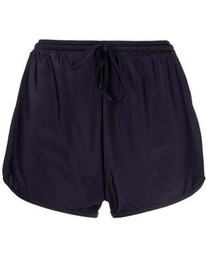 Duskii Elasticated-Drawstring Swim Shorts - Blue