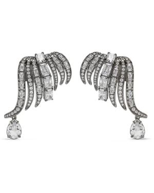 Swarovski Vienna Crystal-Embellished Wing Ear Cuff - White