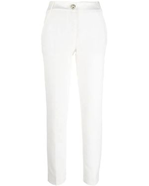 Philipp Plein Cady High-Waist Pants - White