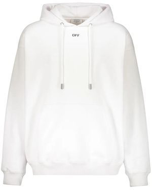 Off-White c/o Virgil Abloh Arrow motif drawstring hoodie - Weiß