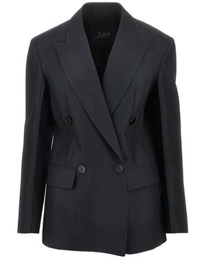 The Seafarer Carmen Double-Breasted Jacket - Black