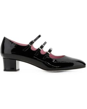 CAREL PARIS Leather Kina Pumps - Black
