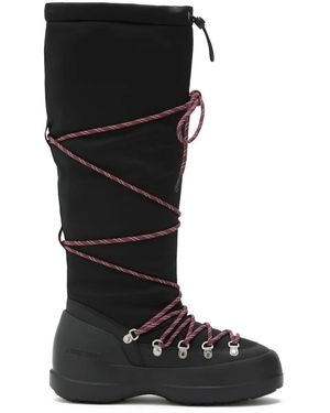 Moon Boot Luna Lace-Up Boots - Black