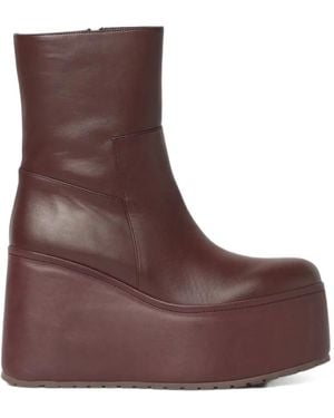 Paloma Barceló Barta Wedge Boots - Brown