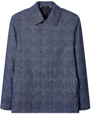 Paul Smith Check Button Jacket - Blue