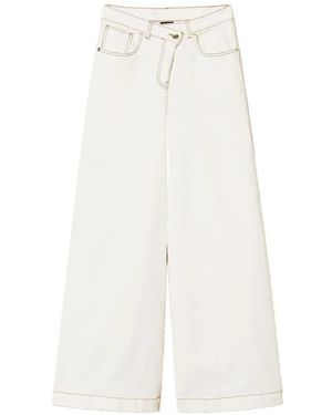 Twinset Wide-Leg Jeans - White