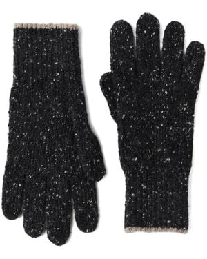 Brunello Cucinelli Guantes de cachemira - Negro