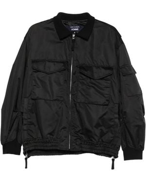 Comme des Garçons Chest-Pocket Bomber Jacket - Black