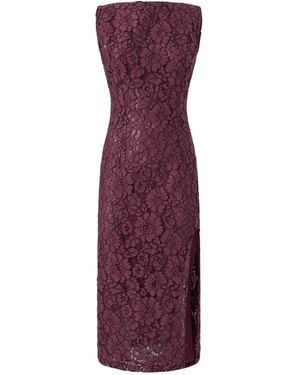 Pinko レース スリットドレス - パープル