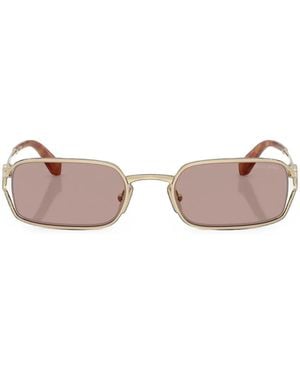Miu Miu Gafas De Sol Con Placa Del Logo - Rosa